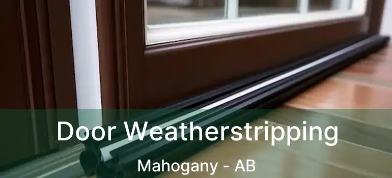  Door Weatherstripping Mahogany - AB