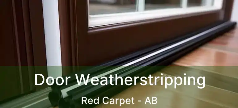  Door Weatherstripping Red Carpet - AB