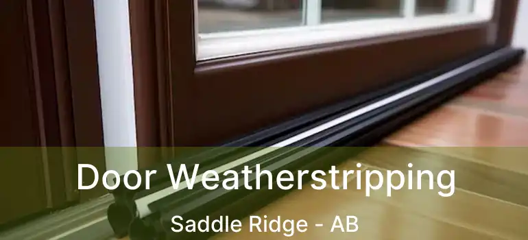  Door Weatherstripping Saddle Ridge - AB