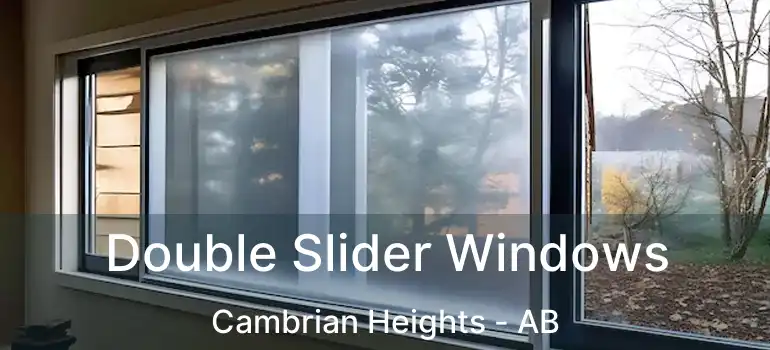  Double Slider Windows Cambrian Heights - AB