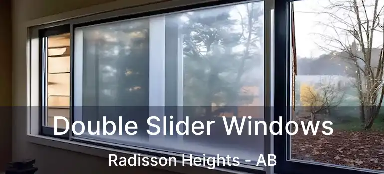  Double Slider Windows Radisson Heights - AB