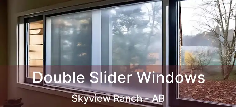  Double Slider Windows Skyview Ranch - AB
