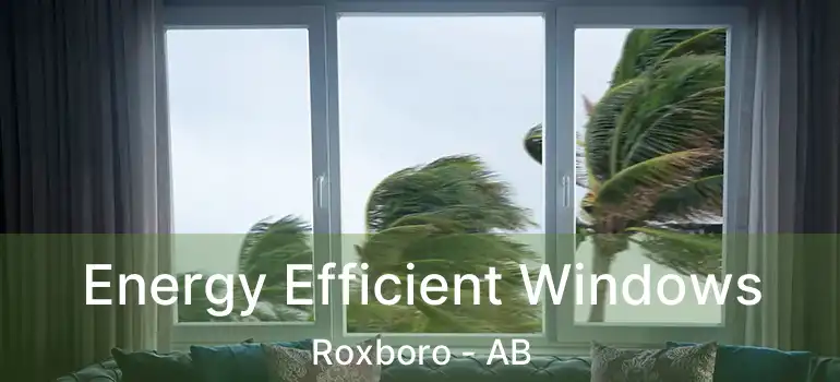  Energy Efficient Windows Roxboro - AB
