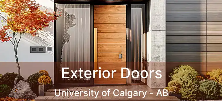  Exterior Doors University of Calgary - AB