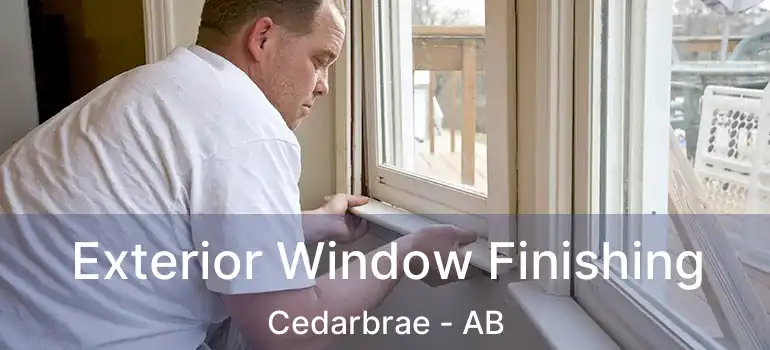  Exterior Window Finishing Cedarbrae - AB