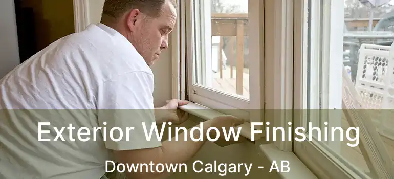  Exterior Window Finishing Downtown Calgary - AB