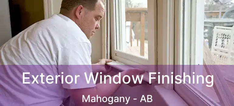  Exterior Window Finishing Mahogany - AB