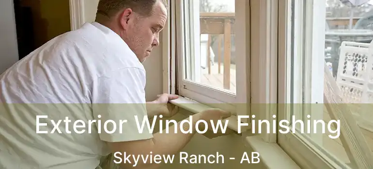  Exterior Window Finishing Skyview Ranch - AB