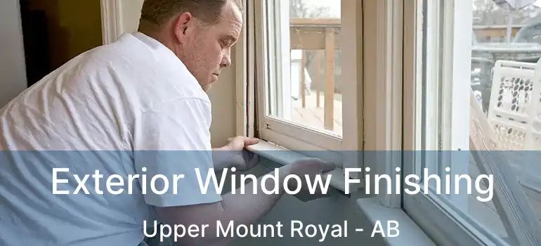  Exterior Window Finishing Upper Mount Royal - AB