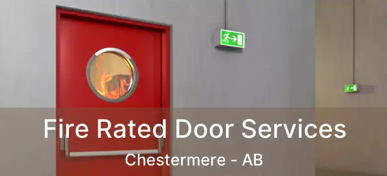  Fire Rated Door Services Chestermere - AB