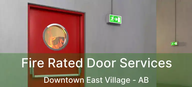  Fire Rated Door Services Downtown East Village - AB