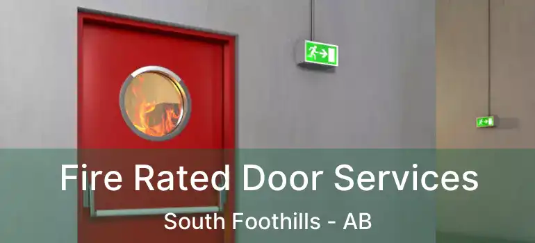  Fire Rated Door Services South Foothills - AB