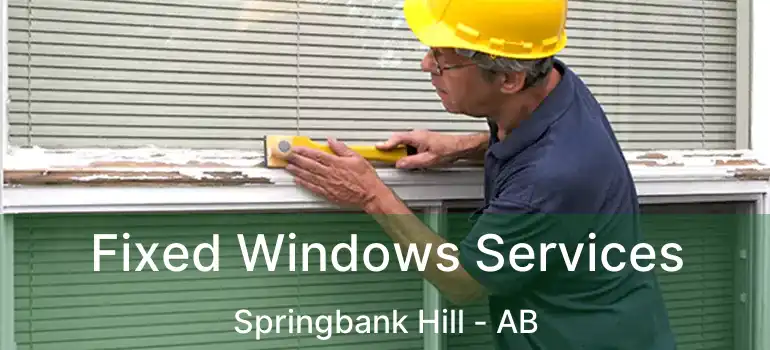  Fixed Windows Services Springbank Hill - AB