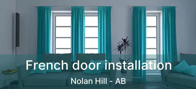  French door installation Nolan Hill - AB