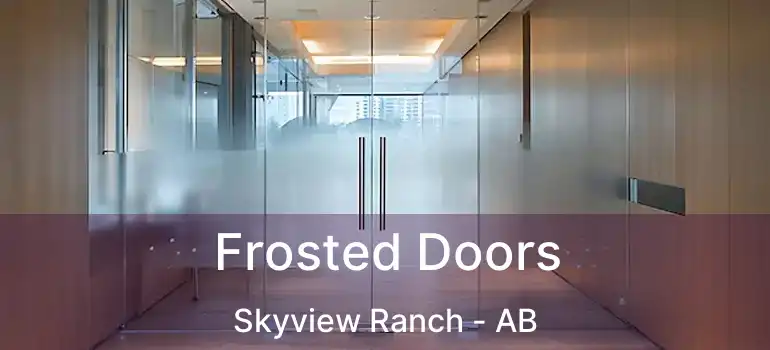  Frosted Doors Skyview Ranch - AB