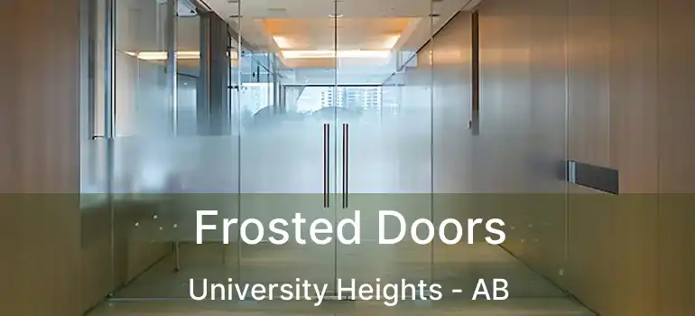  Frosted Doors University Heights - AB