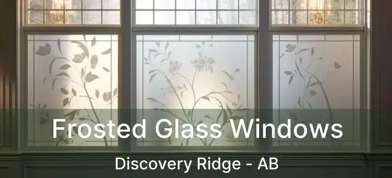  Frosted Glass Windows Discovery Ridge - AB