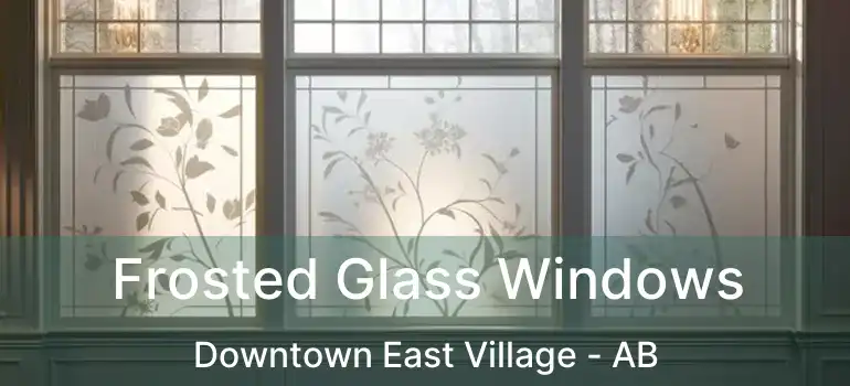  Frosted Glass Windows Downtown East Village - AB