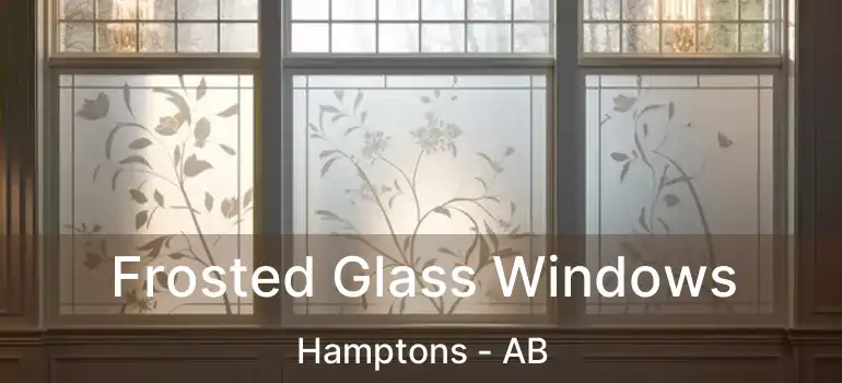  Frosted Glass Windows Hamptons - AB