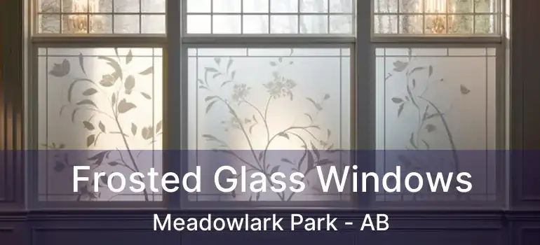  Frosted Glass Windows Meadowlark Park - AB