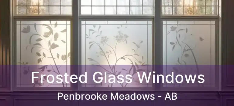  Frosted Glass Windows Penbrooke Meadows - AB