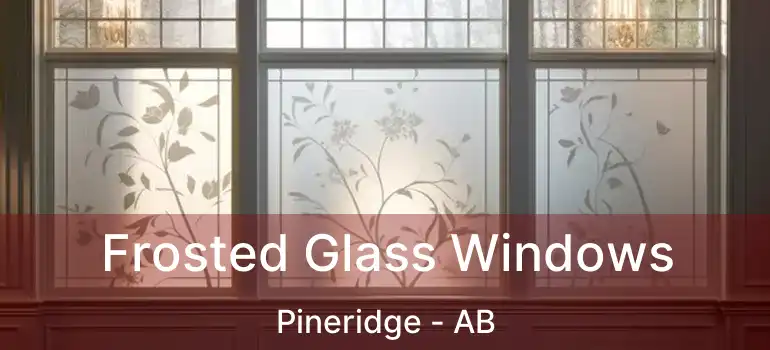  Frosted Glass Windows Pineridge - AB