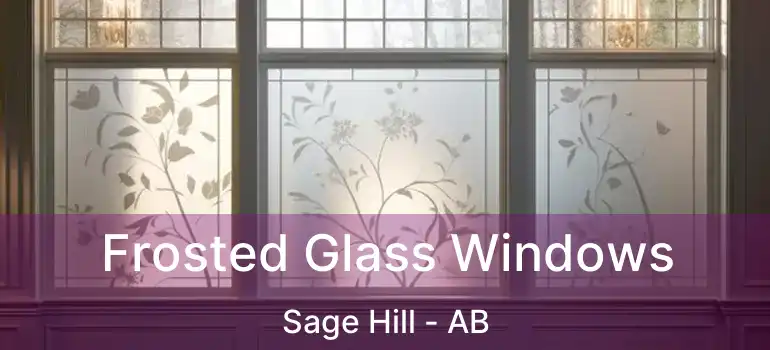  Frosted Glass Windows Sage Hill - AB
