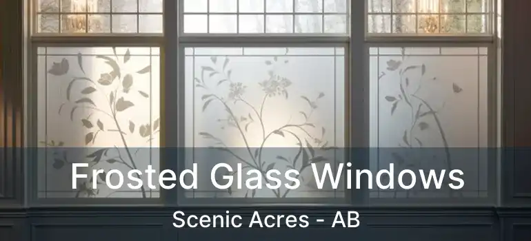  Frosted Glass Windows Scenic Acres - AB