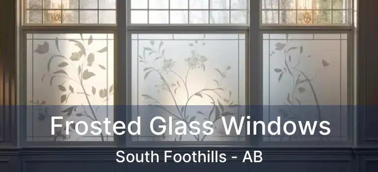  Frosted Glass Windows South Foothills - AB