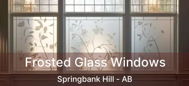  Frosted Glass Windows Springbank Hill - AB