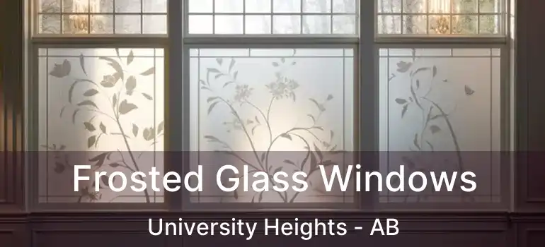  Frosted Glass Windows University Heights - AB