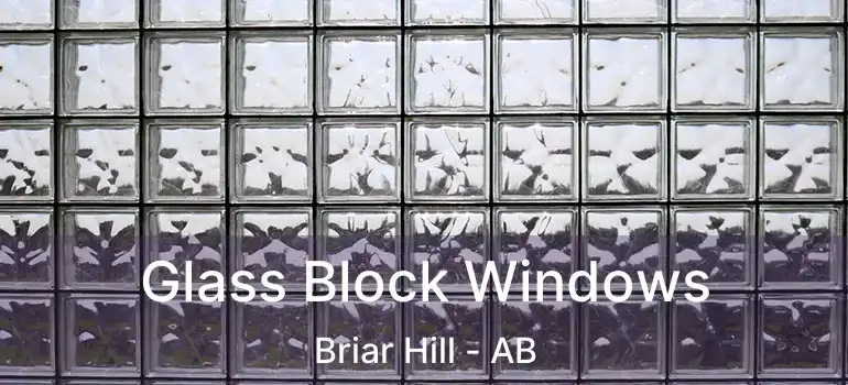  Glass Block Windows Briar Hill - AB