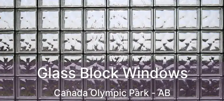  Glass Block Windows Canada Olympic Park - AB