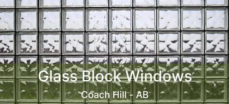  Glass Block Windows Coach Hill - AB