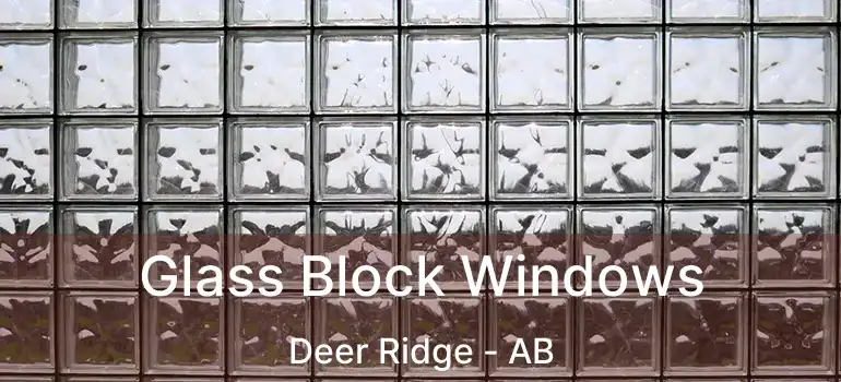  Glass Block Windows Deer Ridge - AB