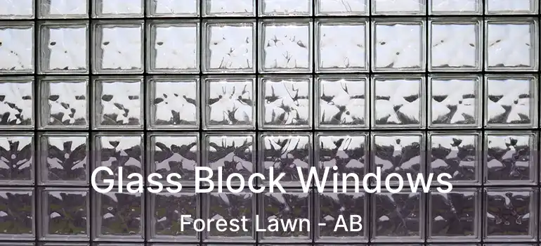  Glass Block Windows Forest Lawn - AB