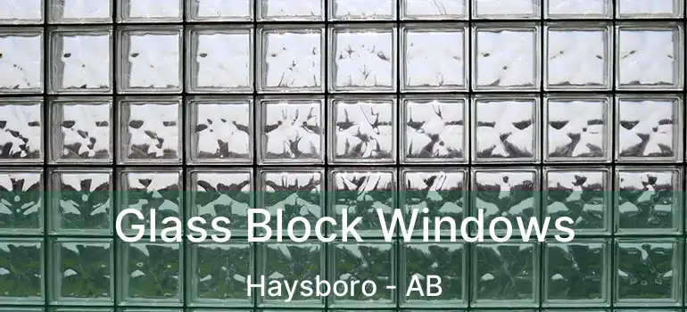  Glass Block Windows Haysboro - AB