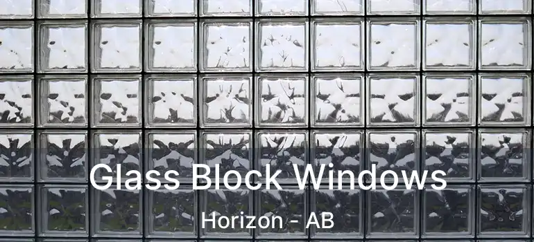  Glass Block Windows Horizon - AB
