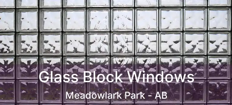 Glass Block Windows Meadowlark Park - AB