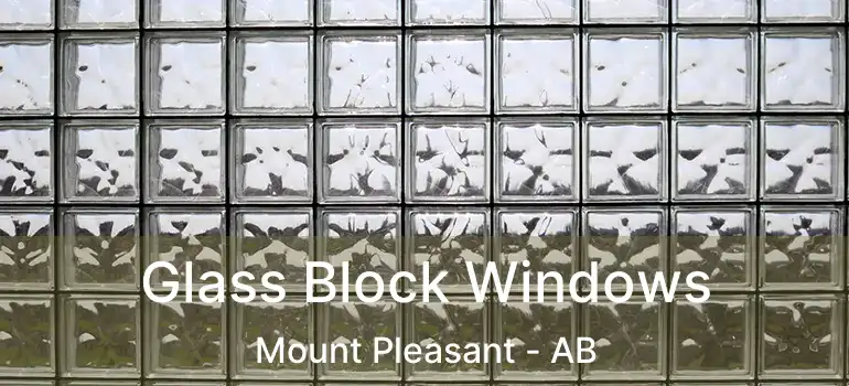  Glass Block Windows Mount Pleasant - AB