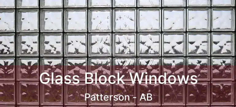  Glass Block Windows Patterson - AB