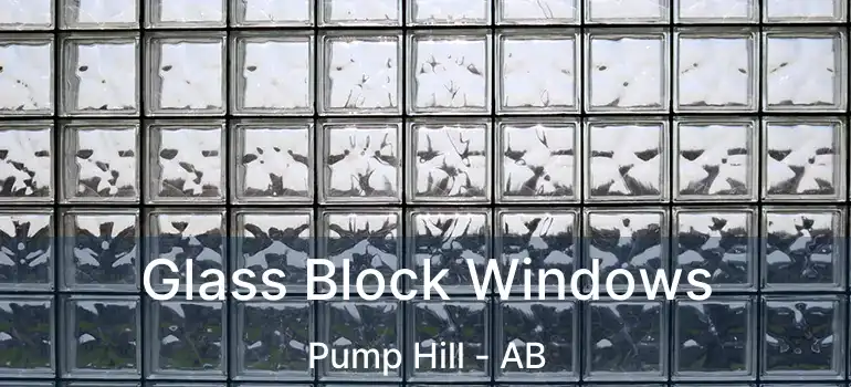  Glass Block Windows Pump Hill - AB