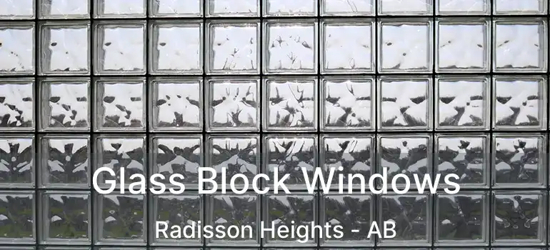 Glass Block Windows Radisson Heights - AB