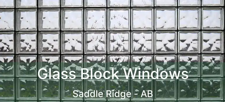  Glass Block Windows Saddle Ridge - AB