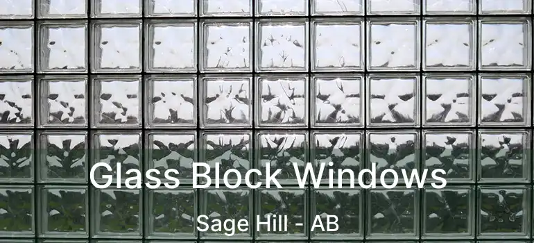  Glass Block Windows Sage Hill - AB