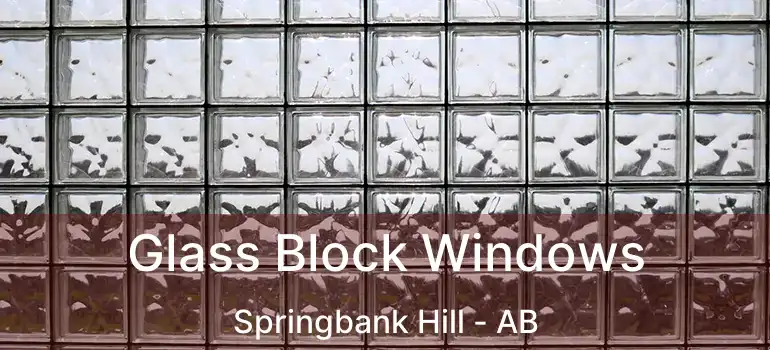  Glass Block Windows Springbank Hill - AB