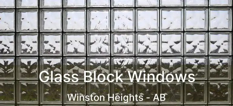  Glass Block Windows Winston Heights - AB