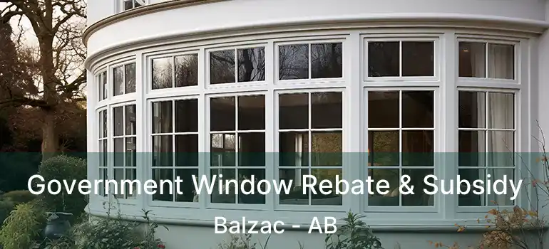  Government Window Rebate & Subsidy Balzac - AB