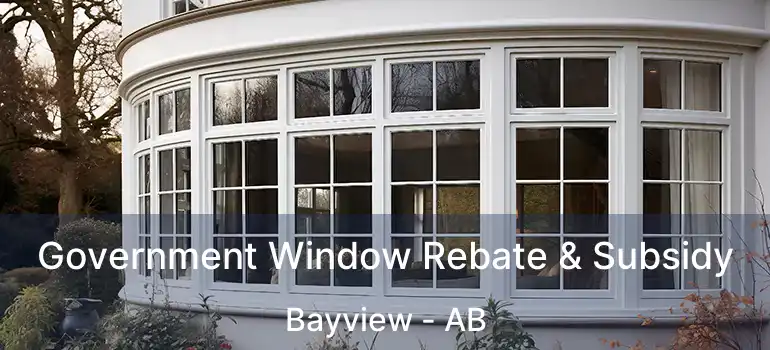  Government Window Rebate & Subsidy Bayview - AB