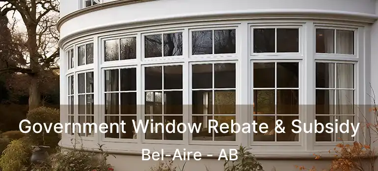  Government Window Rebate & Subsidy Bel-Aire - AB